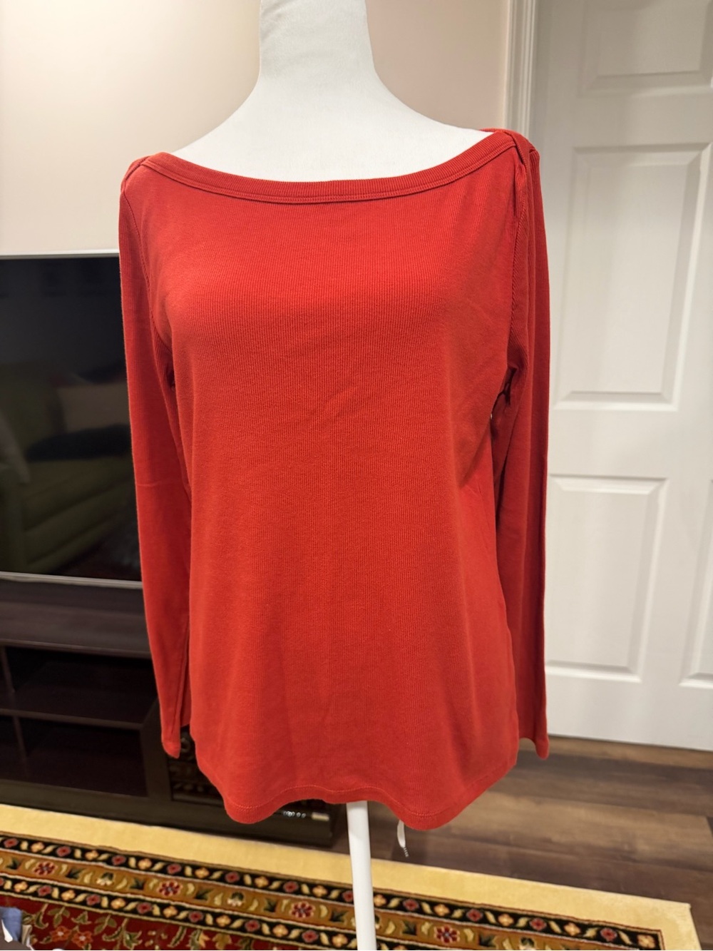 Banana Republic Women's Boatneck Ribbed Top